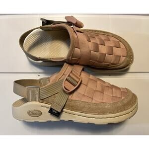 Chaco Canyon Woven Clog Shoes Closed Toe Sandals Peach/Pink Women’s Size 7
